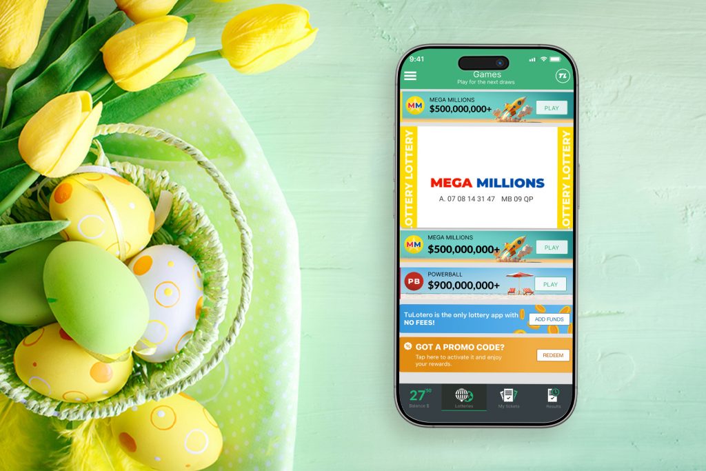 lottery tickets inside Easter eggs