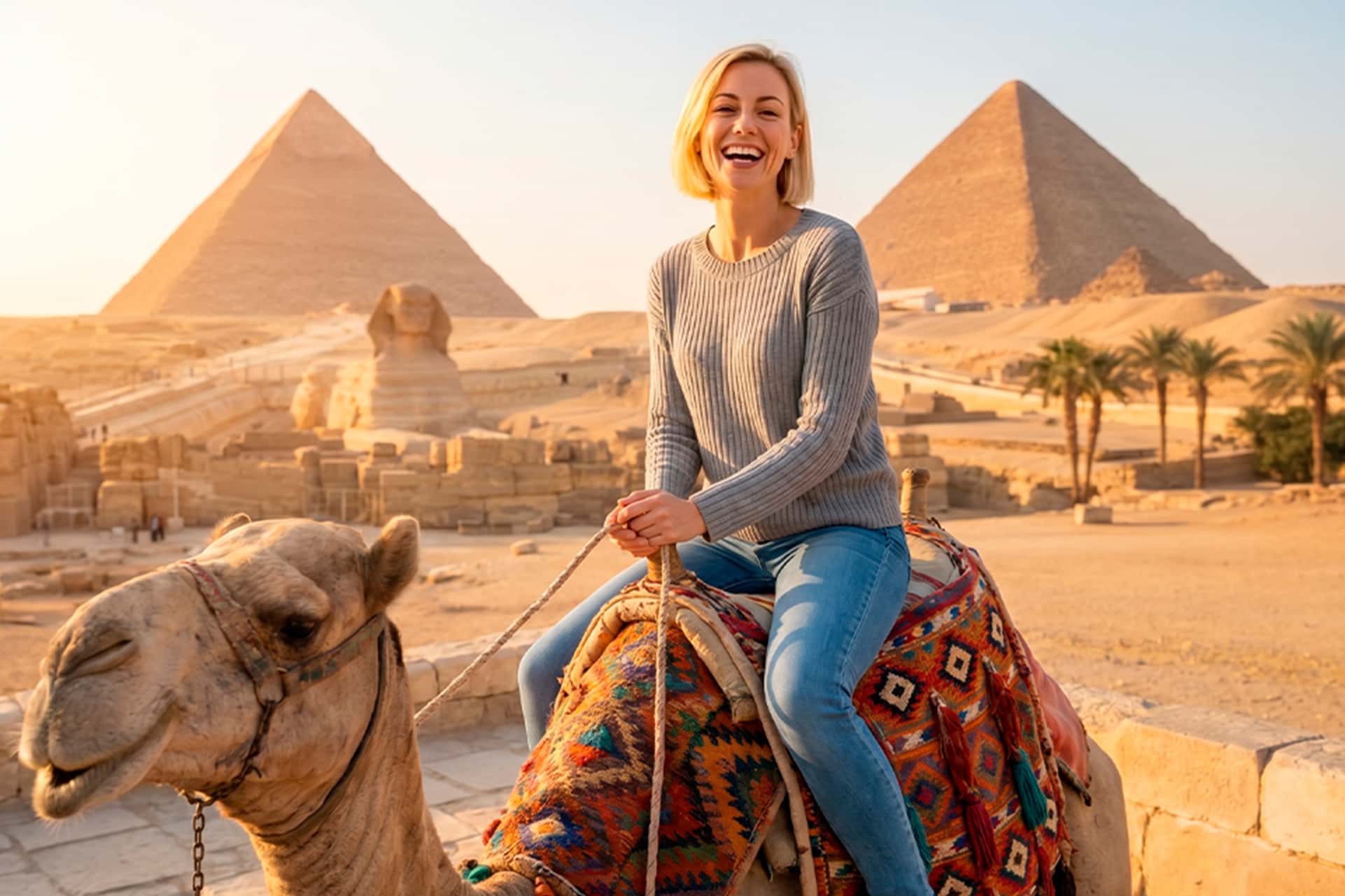 Woman following the Millionaire for Life lottery from her phone while traveling