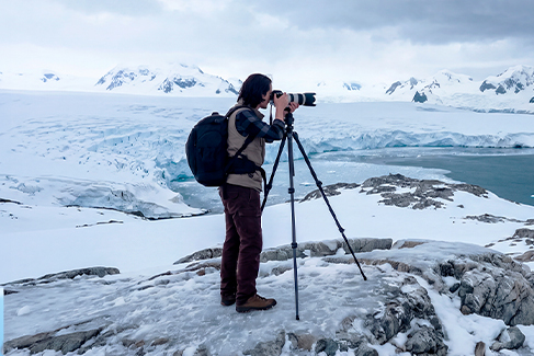 Antarctica landscape photographed on World Photography Day