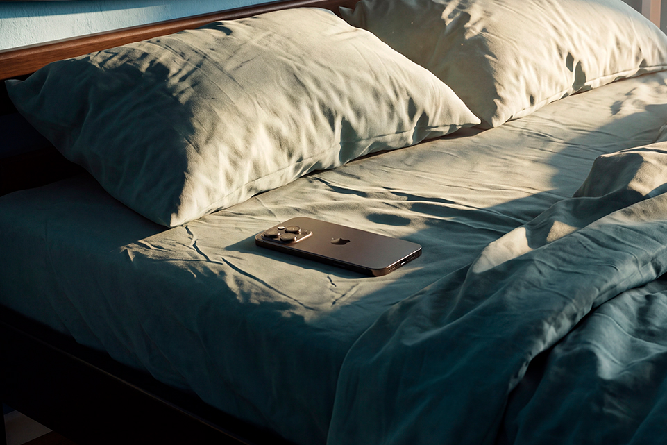 Bed with pillows and a blanket, accompanying a story about lottery winners who dreamed their numbers